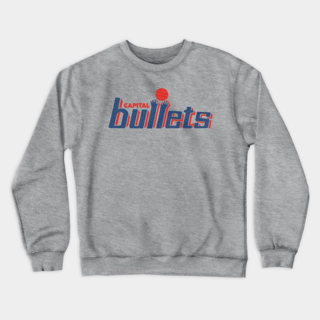 Defunct Capital Bullets Basketball Team Crewneck Sweatshirt by Defunctland